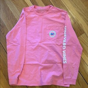 Vineyard Vines Pink Long Sleeve Tee